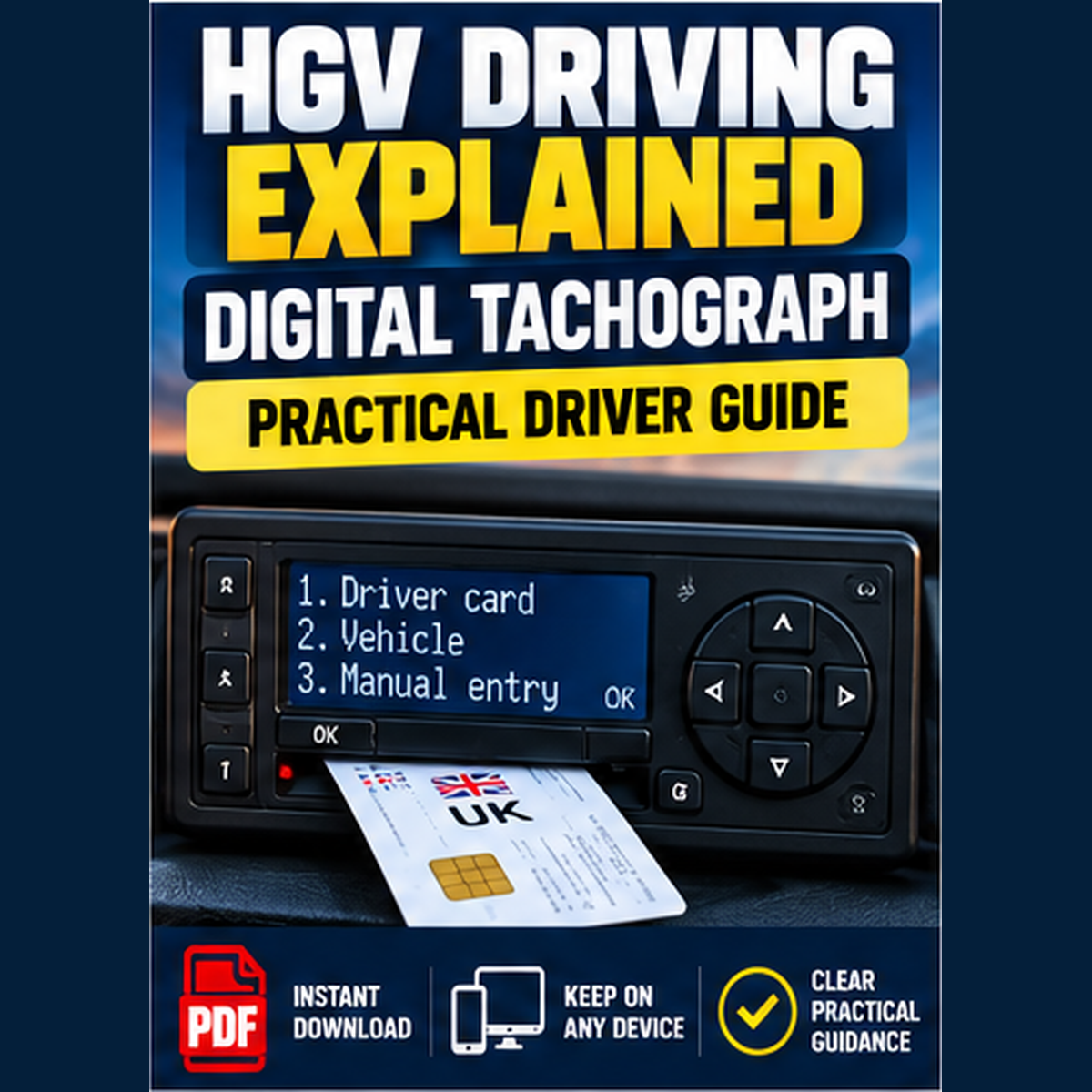 HGV Digital Tachograph guide cover